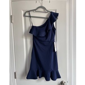 Macy’s navy dress, blue, size 3/4